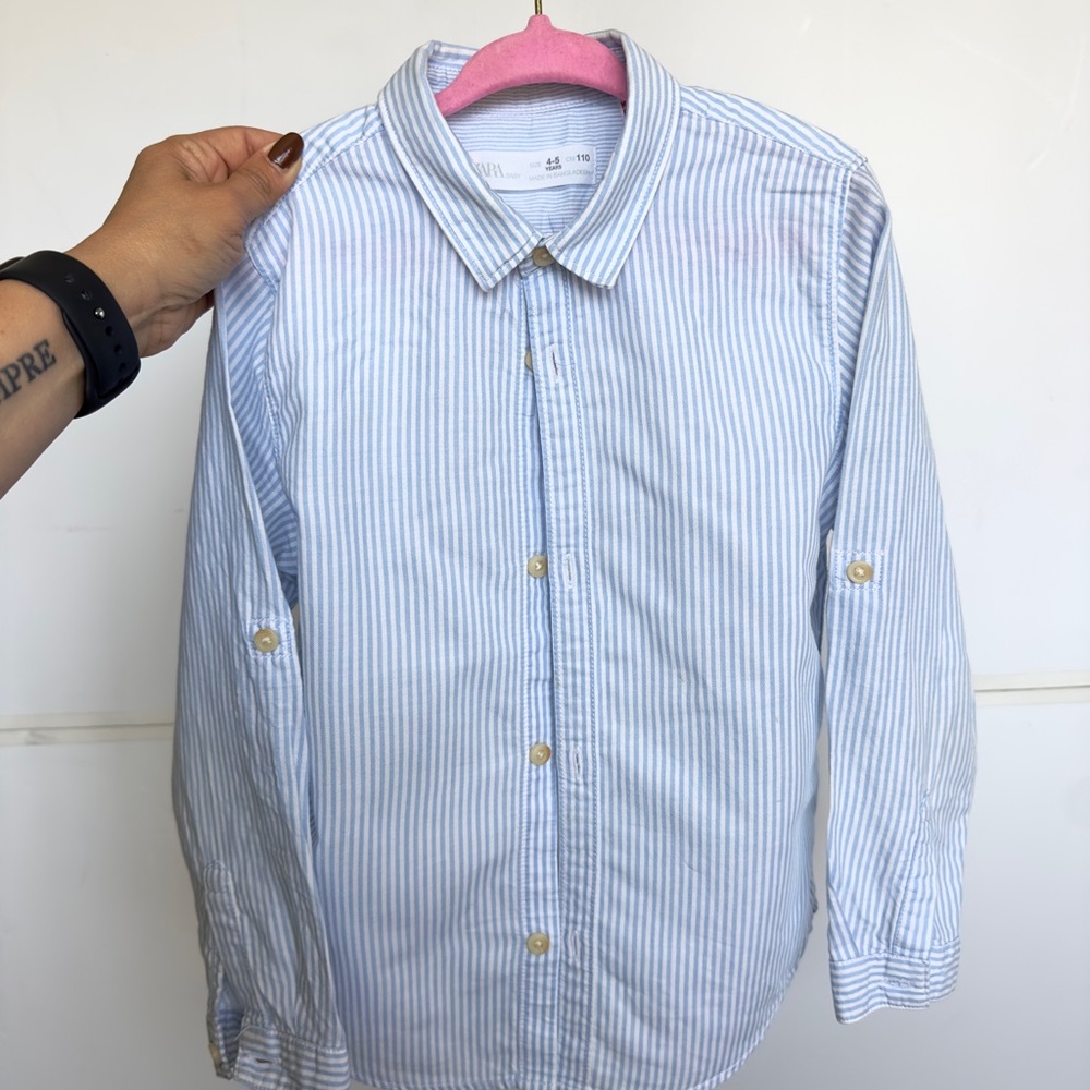 Boy’s Blue Striped Shirt